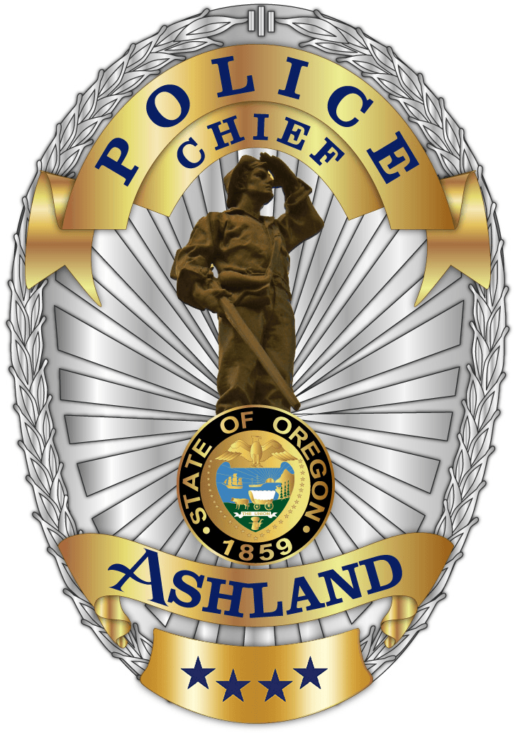 Ashland Oregon Police Chief Badge