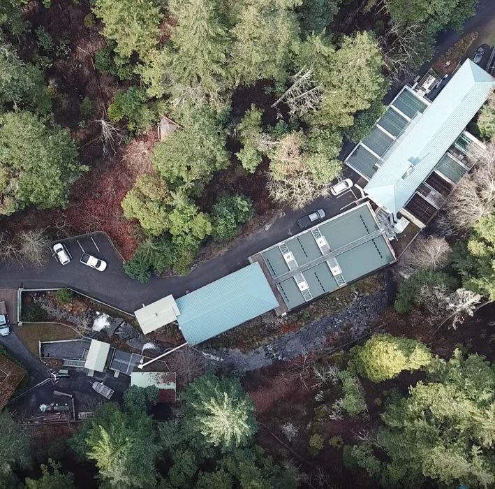 Water Treatment Plant aerial shot 