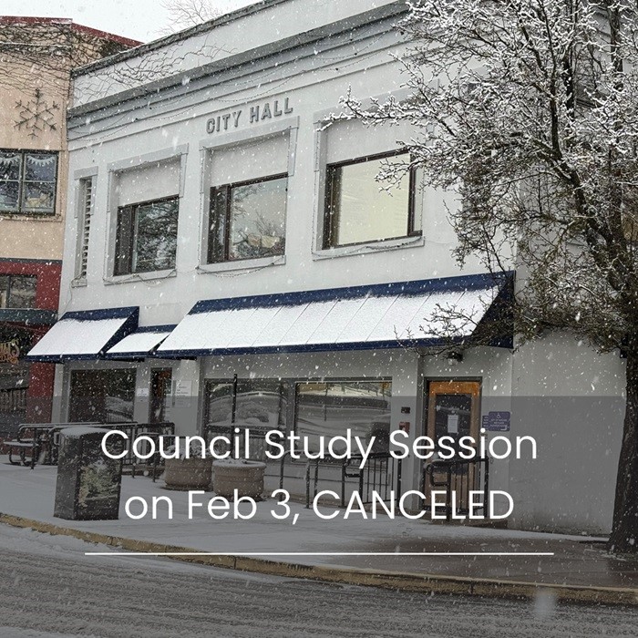 City Council Study Session canceled 