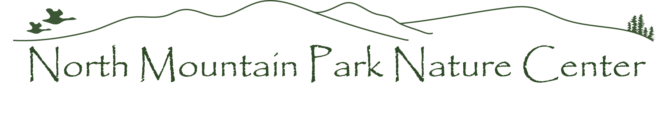 Nature Center logo with rolling hills