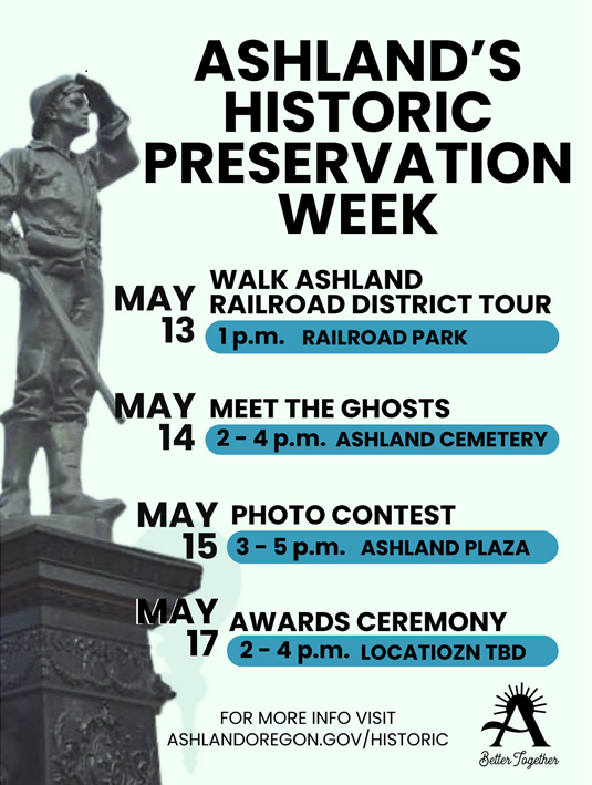 Historic Preservation Week Schedule of Events