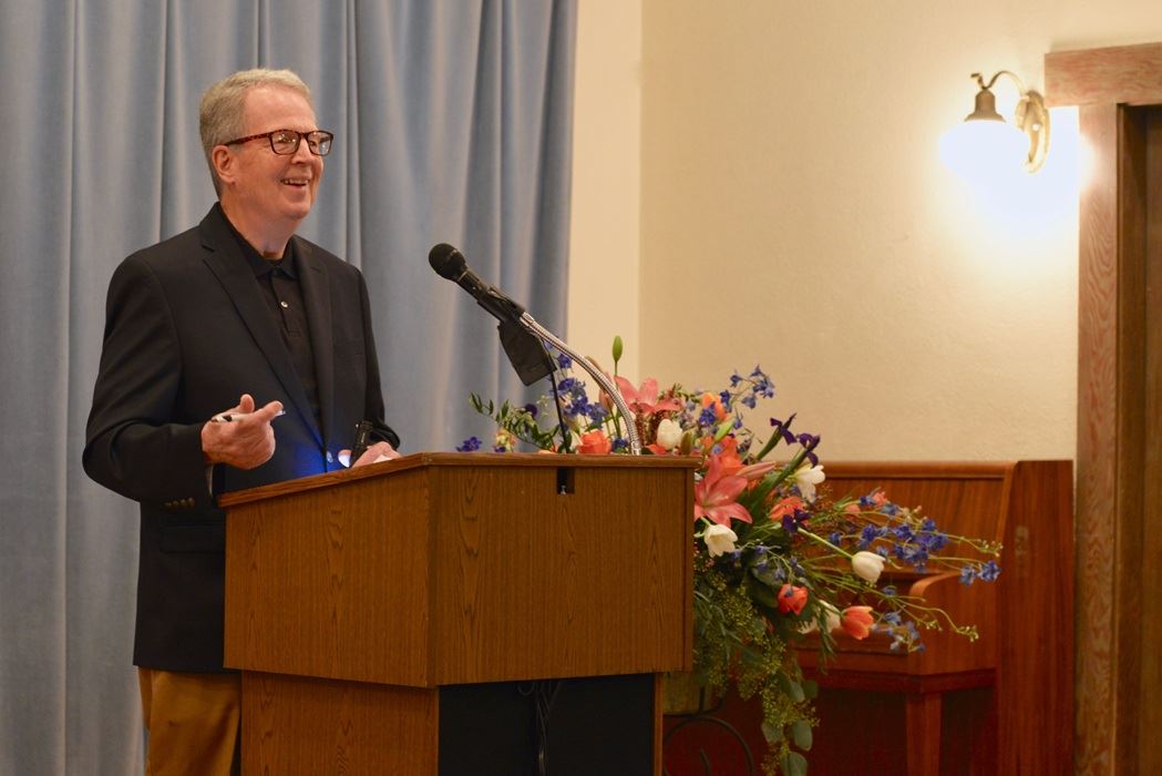 Former Mayor John Stromberg speaking at the 2016 State of the City Address 