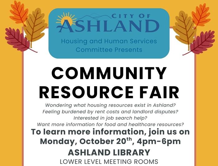 Community Resource Fair poster