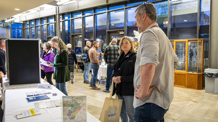 Emergency Preparedness table at Town Hall - Courtesy Bob Palermini of Ashland.news 