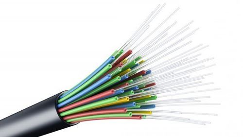 Example of a fiber optic cable. 