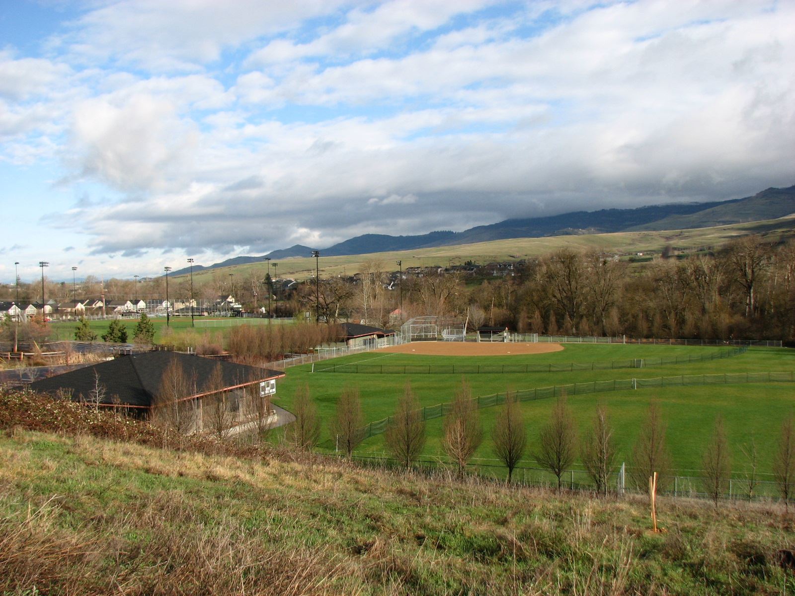 North Mountain Park Athletic Fields overlooking the softball field